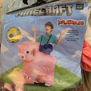 Minecraft Ride-On Inflatable Pig Kid's Costume